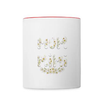Deux titres Mama et Mimi Fête des mères Mama Mama - Mug contrasté - blanc/rouge - Devant