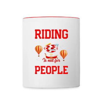 Balloons Expert Rider Montgolfière - Mug contrasté - blanc/rouge - Devant