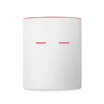Bridge-spieler Bridge-kartenspiel-experte - Tasse zweifarbig - Weiß/Rot - Vorne
