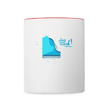 Play Your Mind - Contrasting Mug - white/red - Front