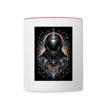 Astronaut - Tasse zweifarbig - Weiß/Rot - Vorne