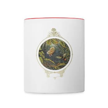 Then straight he flew like valiant knight - Tasse zweifarbig - Weiß/Rot - Vorne