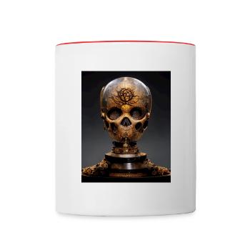 Skulls - Contrasting Mug - white/red - Front