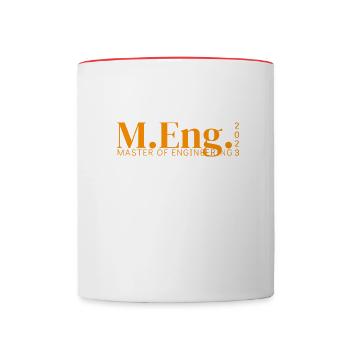 M.Eng. - MASTER OF ENGINEERING 2023 - Contrasting Mug - white/red - Front