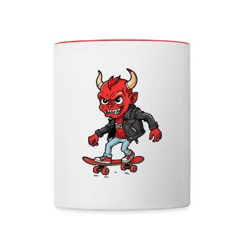 Red Devil - Contrasting Mug - white/red - Front