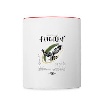 Friedefürst boulder - Tasse zweifarbig - Weiß/Rot - Vorne