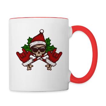 Rocking Christmas - Contrasting Mug - white/red - Right