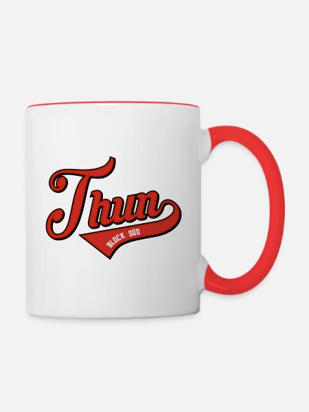 Thun - Tasse zweifarbig - Weiß/Rot