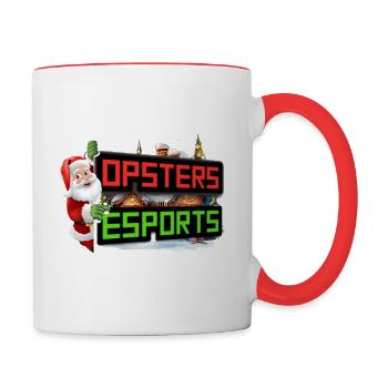Opsters eSports Christmas Logo - Contrasting Mug - white/red - Right