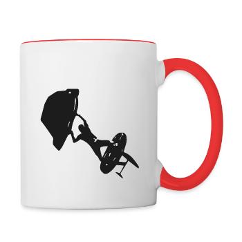 Wingfoiling - Contrasting Mug - white/red - Right