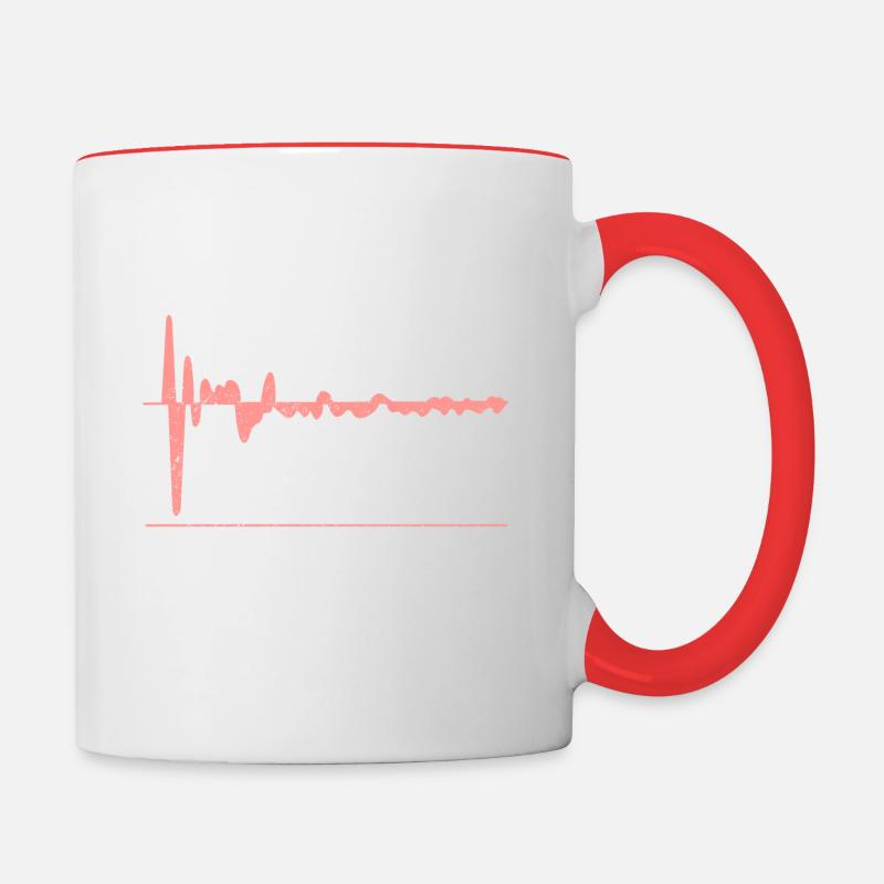 Kick Drum Synthés - Mug contrasté - blanc/rouge