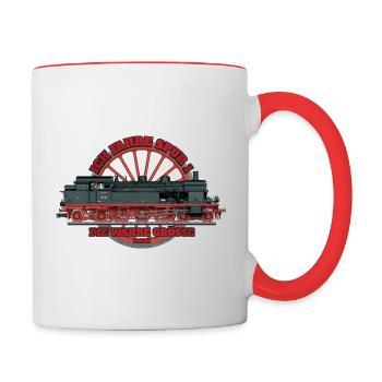 Märklin Ich Fahre Spur 1 - Tasse zweifarbig - Weiß/Rot - Rechts