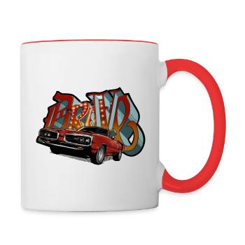 Drive SüperBee - Tasse zweifarbig - Weiß/Rot - Rechts