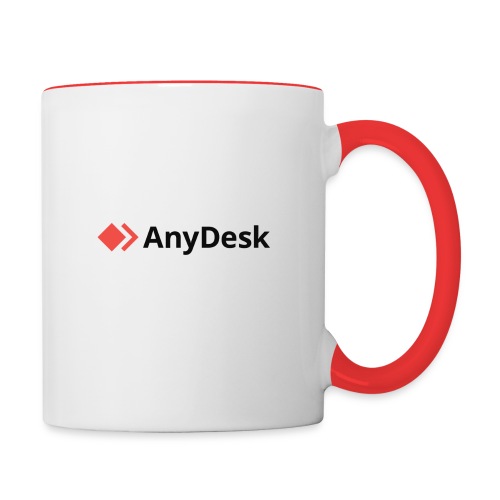 AnyDesk - logo black - Tasse zweifarbig