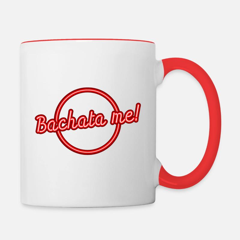 Bachata Moi - Mug contrasté - blanc/rouge