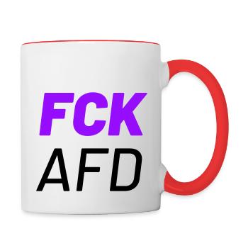 fck and - Contrasting Mug - white/red - Right