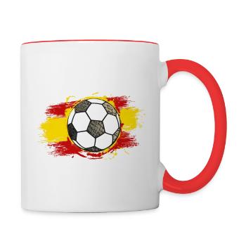 Football Spain (España) 01 - Contrasting Mug - white/red - Right