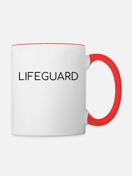 Lifeguard - Tasse zweifarbig - Weiß/Rot