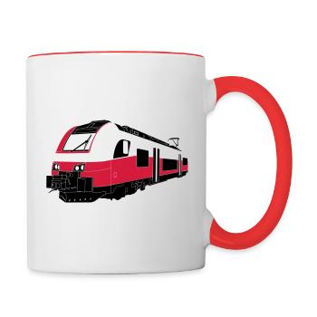 S-Bahn Österreich - Contrasting Mug - white/red - Right