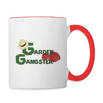 The Garden Gangster - Contrasting Mug - white/red - Right