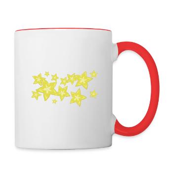 Der Duft der Sternenfrucht - Tasse zweifarbig - Weiß/Rot - Rechts