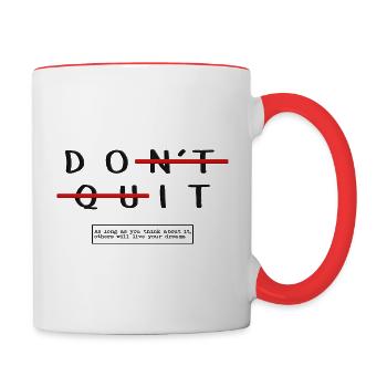Do it. As long as you think about it, others will - Contrasting Mug - white/red - Right