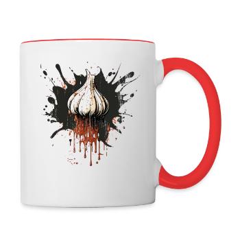 Ail - Mug contrasté - blanc/rouge - Droite