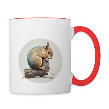 Trop mignon pour être vrai - Mug contrasté - blanc/rouge - Droite