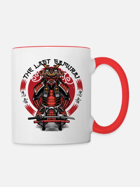 The last samurai - Tasse zweifarbig - Weiß/Rot