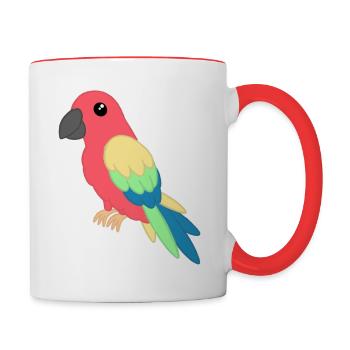 Parrot - Contrasting Mug - white/red - Right