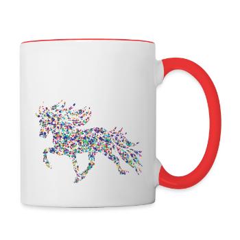 Tölter3 Konfetti - Tasse zweifarbig - Weiß/Rot - Rechts