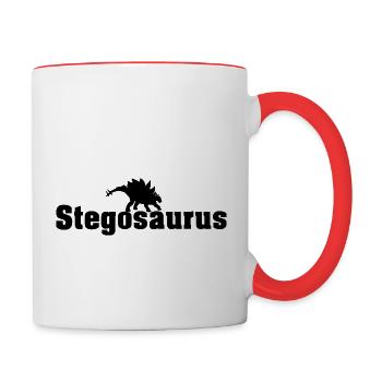 Stegosaurus - Contrasting Mug - white/red - Right