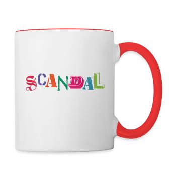 Scandal! - Contrasting Mug - white/red - Right