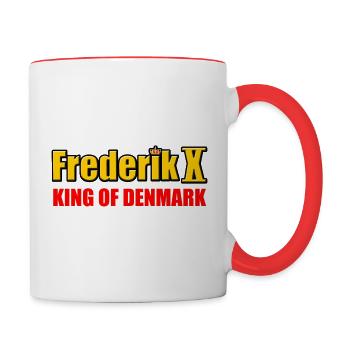 FREDERIK 10 - Roi de Danemark - Mug contrasté - blanc/rouge - Droite