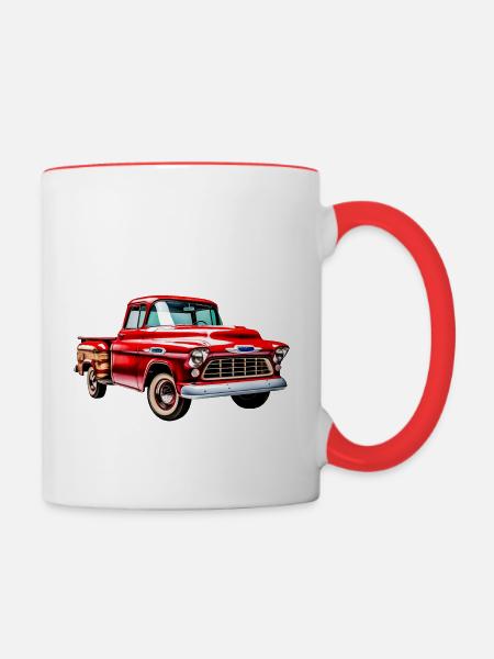 Chevy Truck 2 - Tasse zweifarbig - Weiß/Rot