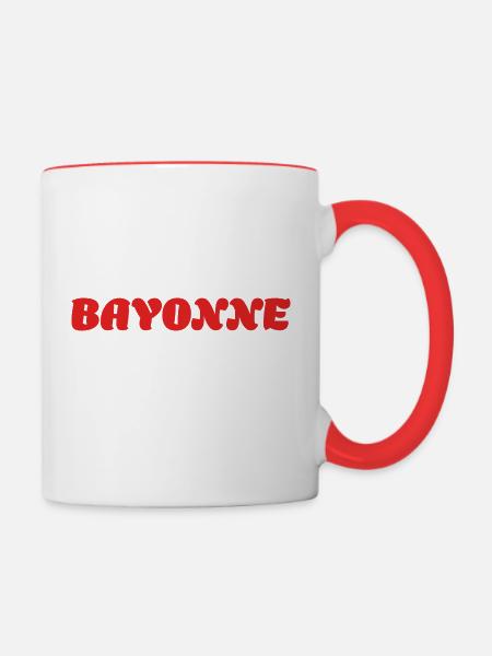 Feria de Bayonne - Tasse zweifarbig - Weiß/Rot