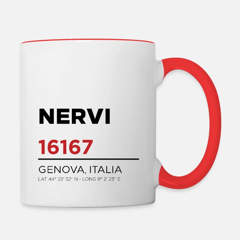 Nerves - Contrasting Mug - white/red