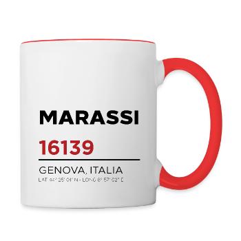 Marassi 16139 - Tasse zweifarbig - Weiß/Rot - Rechts
