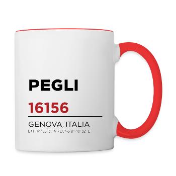 Pegli - Tasse zweifarbig - Weiß/Rot - Rechts