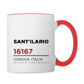 Sant'Ilario - Tasse zweifarbig - Weiß/Rot - Rechts
