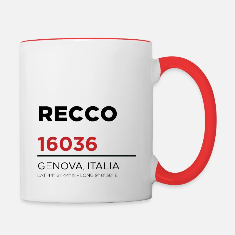 Recco - Contrasting Mug - white/red