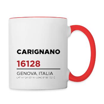 Carignano 16128 - Tasse zweifarbig - Weiß/Rot - Rechts