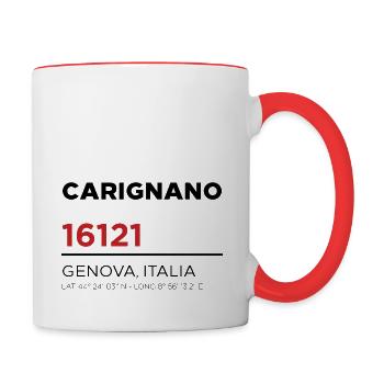Carignano 16121 - Tasse zweifarbig - Weiß/Rot - Rechts
