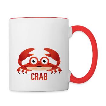 CRAB - Contrasting Mug - white/red - Right