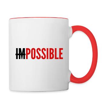 IMPOSSIBLE - POSSIBLE - Contrasting Mug - white/red - Right