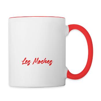 Salut les gens pas beaux - humour sarcasme - Mug contrasté - blanc/rouge - Droite