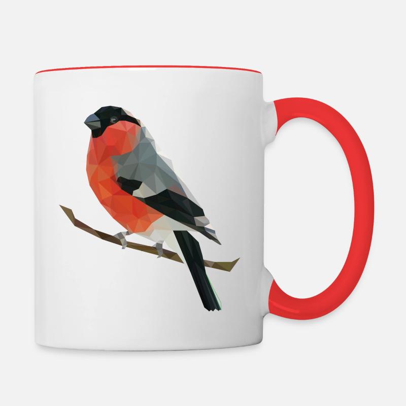 Gimpel - Tasse zweifarbig - Weiß/Rot