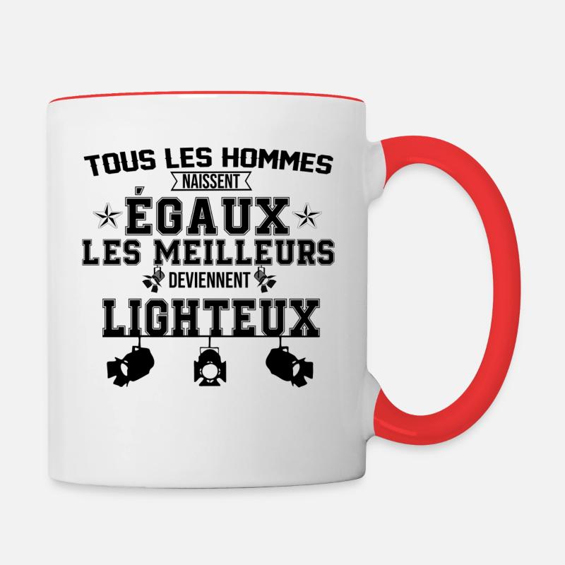 MEILLEUR LIGHTEUX - Mug contrasté - blanc/rouge
