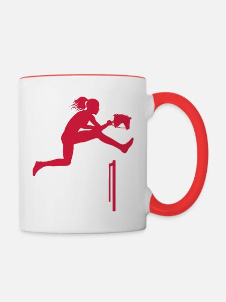 hh2 - Tasse zweifarbig - Weiß/Rot