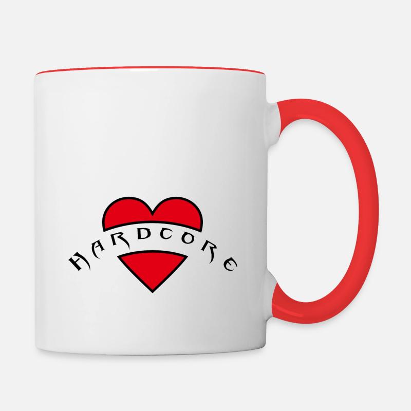 HardcoreRock - Contrasting Mug - white/red